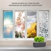 image:imageClick amp Grow Indoor Herb Garden Kit with Grow Light  Smart Garden for Home Kitchen Windowsill  Easier Than Hydroponics Growing System  Vegetable Gardening Starter 3 Basil Pods Included GreyGray
