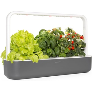 image:imageClick amp Grow Indoor Herb Garden Kit with Grow Light  Easier Than Hydroponics Growing System  Smart Garden for Home Kitchen Windowsill  Vegetable amp Herb Garden Starter Kit with 9 Plant pods WhiteGray