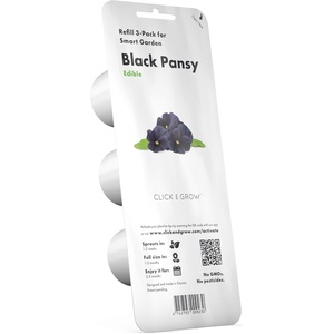 image:imageClick and Grow Smart Garden Black Pansy Plant Pods 3Pack3pack